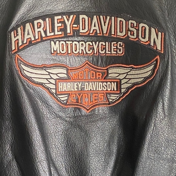 Women's Harley Davidson Leather Jacket Small - Picture 2 of 14